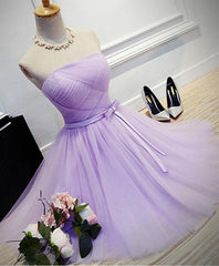 Cute A Line Tulle Short Prom Dress, Bridesmaid Dress