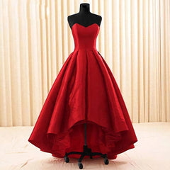 Women Sweetheart Short Front Long Back A Line High Low Prom Dress