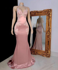 Pink Long Prom Dress, Evening Dress