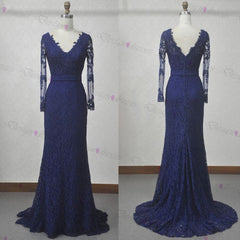 Lace Prom Dress, Long Sleeve Prom Dress, V Neck Prom Dress, Sexy Prom Dresses, Prom Dresses, 2024 Cheap Prom Dresses, Long Prom Dress, Dress For Prom