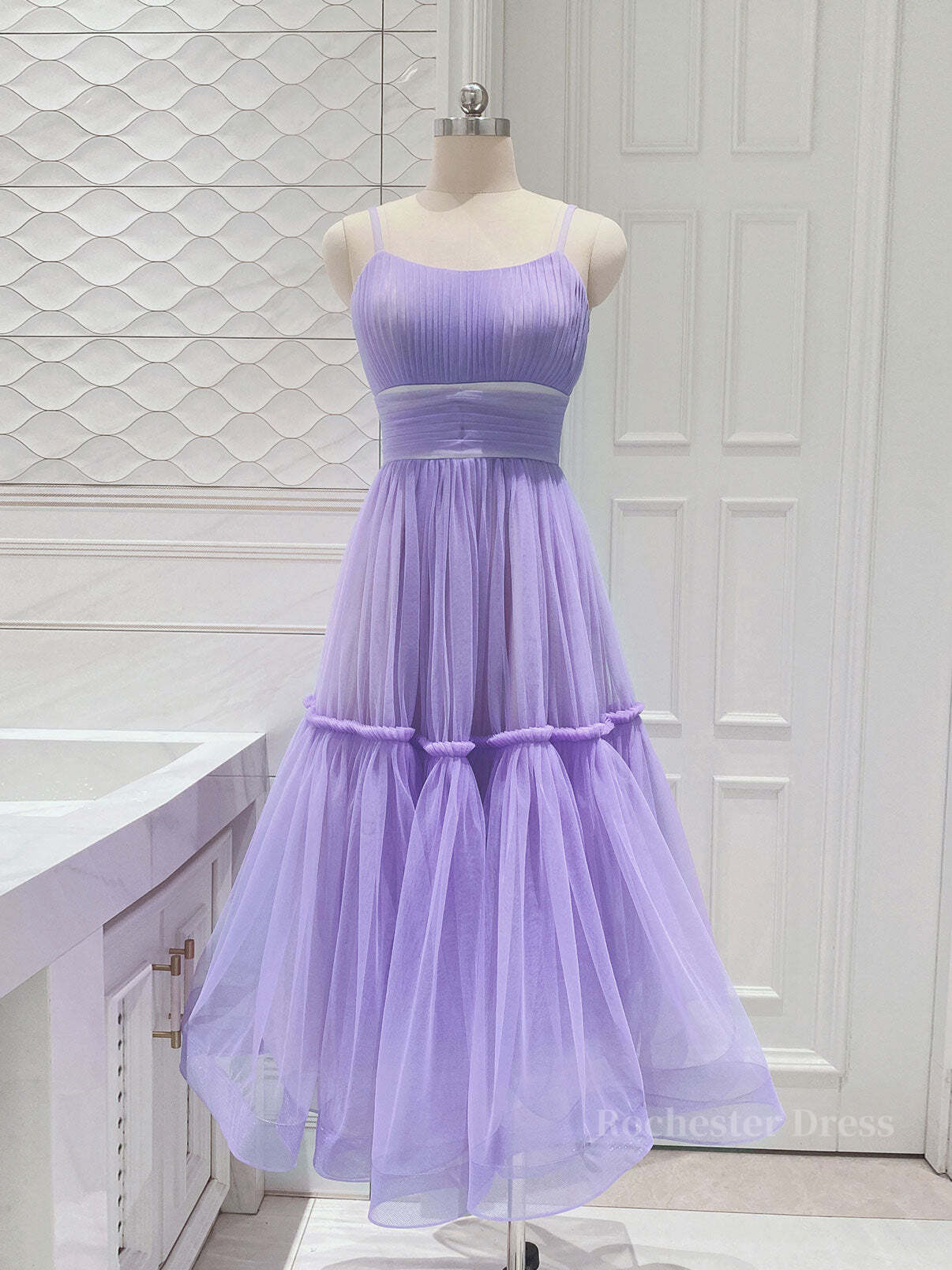 Simple purple short prom dress, purple homecoming dress